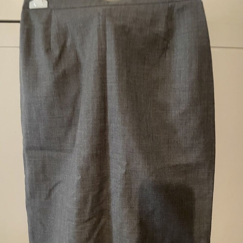 Italian grey pencil skirt, 100% pure new wool