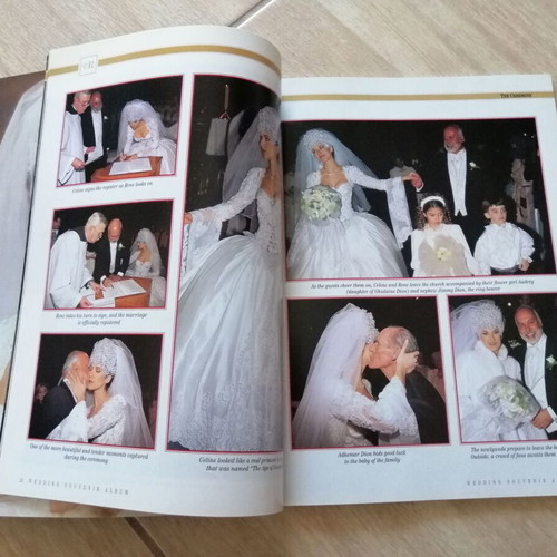 Celine Dion Wedding Souvenir Album used, official collectible wedding book 1994