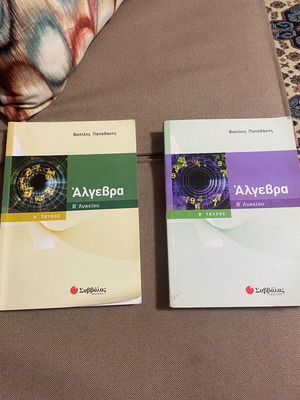 Algebra B Lykeiou like new, set of two volumes