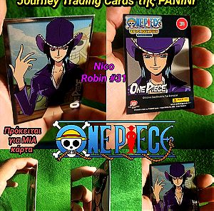 One Piece Epic Journey Trading Cards Γυαλιστερή κάρτα Συλλεκτική σπάνια Nico Robin #31 Collection Collectible Card Panini Συλλογή