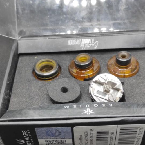 Requiem RDA used 22mm hybrid atomizer by Vandy Vape
