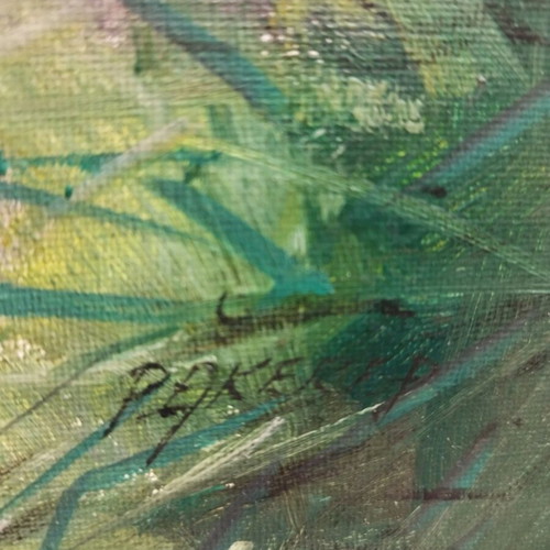 Oil painting used, signed