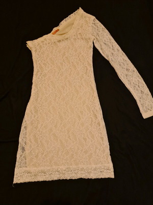 Lace dress like new, beige cream, size S