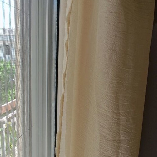 Curtain set used, 2 meters height with hooks for rail