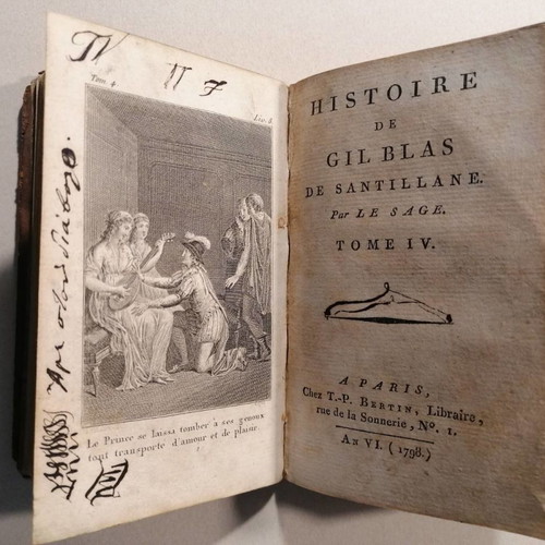 Book Histoire de Gil Blas de Santilliane used, volumes 3 and 4