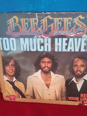 Bee Gees Too Much Heaven βινύλιο μεταχειρισμένο, pop
