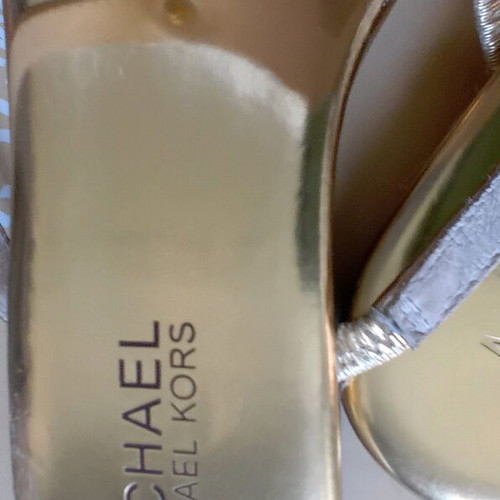 Michael Kors gold leather sandals size 37 used