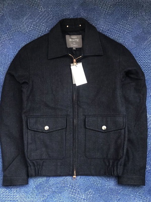 Private White V.C. Wool Bomber Jacket new, men's size S