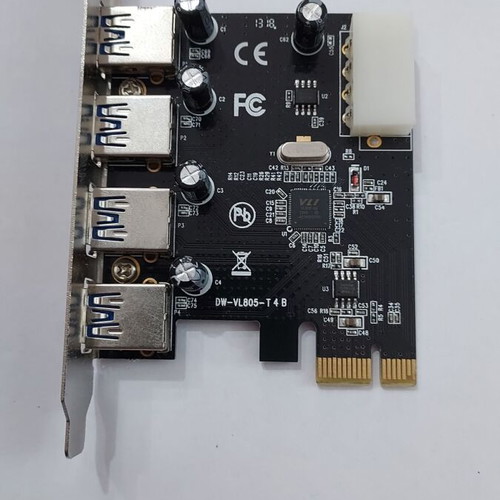 4 Port PCI-E to USB 3.0 Adapter like new