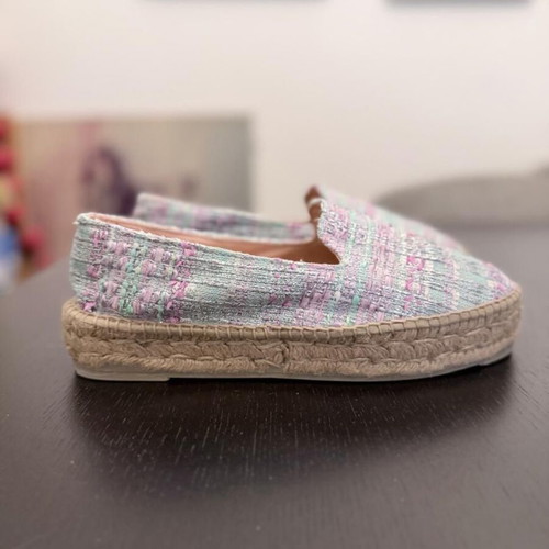 Manebí Pastel Tweed Espadrilles Size 40 with Box