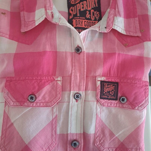 Superdry women's shirt size XS, slim fit, like new