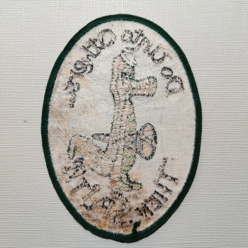 Do Unto Others patch used, 70s