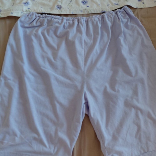 Luxury women's cotton pajamas set, white and purple, summer