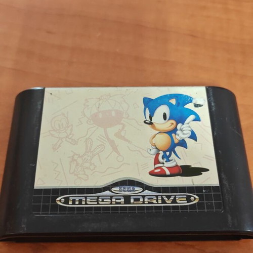 Sega Mega Drive Sonic the Hedgehog cartridge used