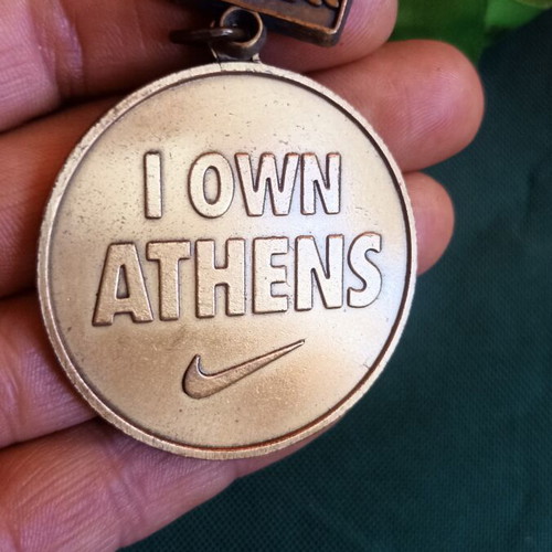 Nike We Run Athens 10K 2012 commemorative medal mint condition