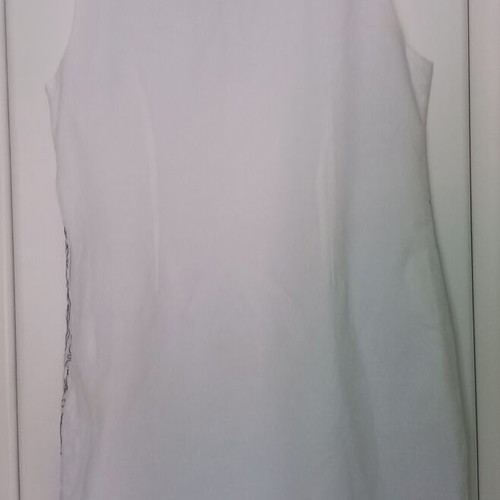 Summer dress Sweet Miss XL like new, white and blue linen