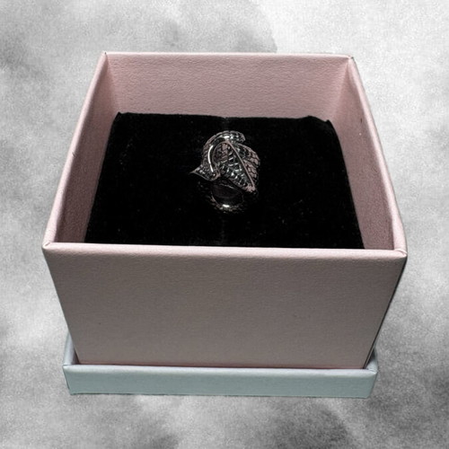 Pandora Snake Ring Sterling Silver new, gray multicolor