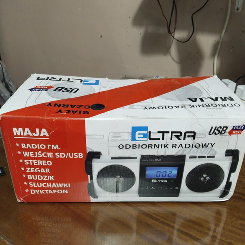 Eltra digital stereo radio with USB, TF card and clock