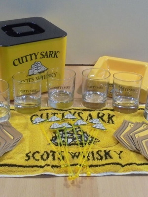 Cutty Sark Scots Whisky παλιό διαφημιστικό bar set καινούργιο