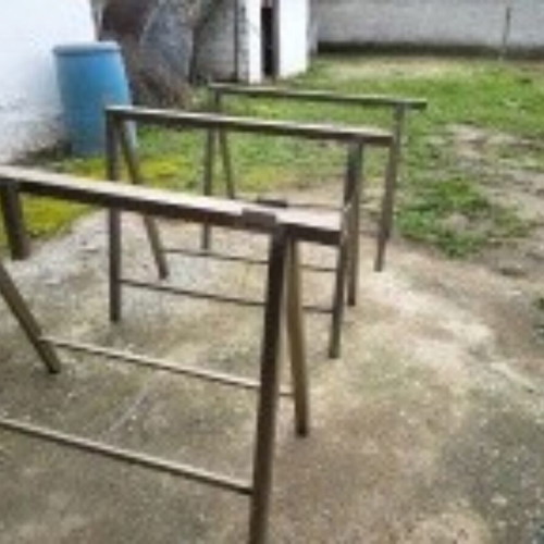 Market stalls like new, set of 3 with galvanized supports
