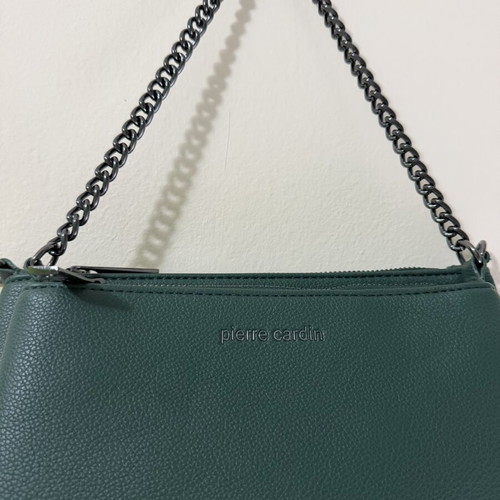 Pierre Cardin dark green crossbody bag, new