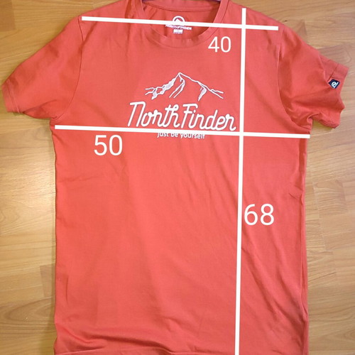North Finder men's red t-shirt size M used