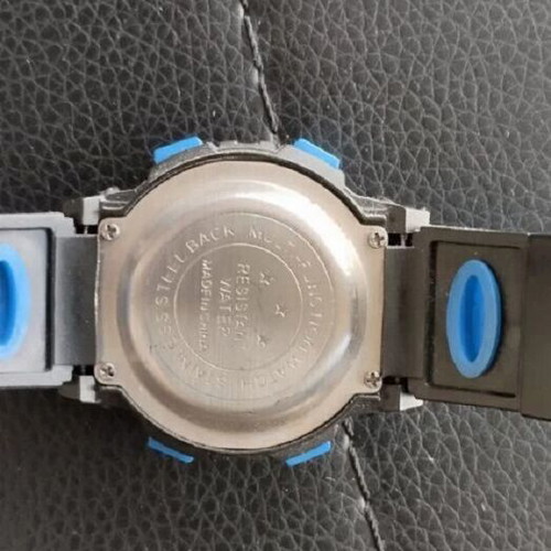 Children's multi function electronic watch like new, black and blue