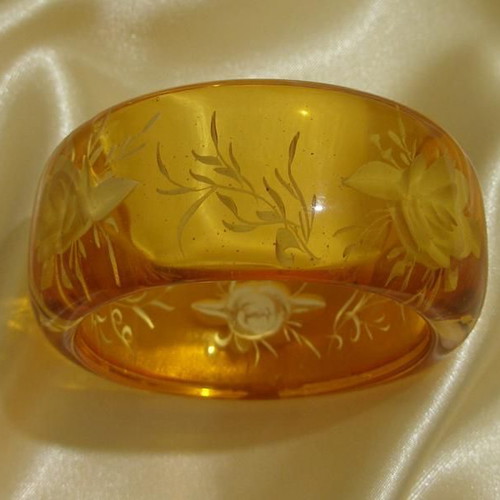 Lucite bangle bracelet collection