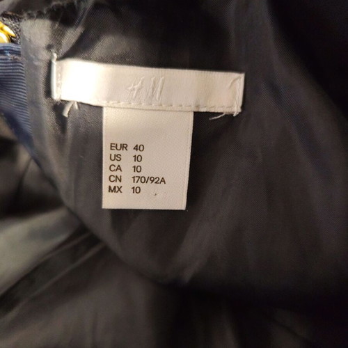Dark blue dress H&M like new, cotton, size L