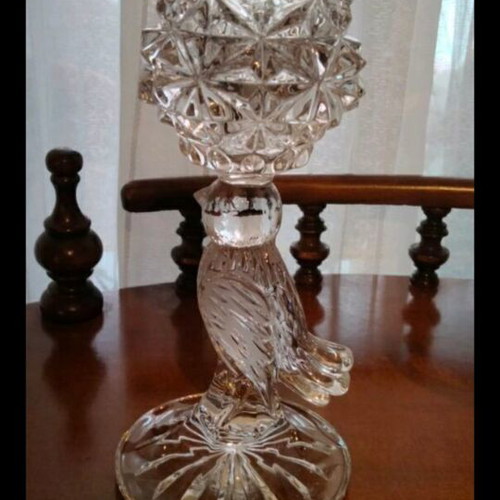 Hofbauer Byrdes Crystal Candlestick like new, 17cm