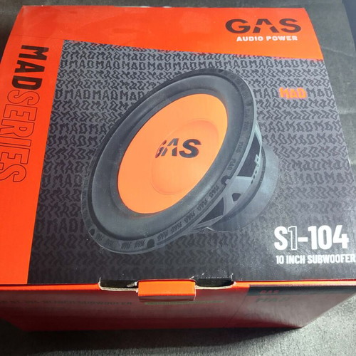 Gas 10' Inch Car Subwoofer like new, 500w 250 rms 4Ω