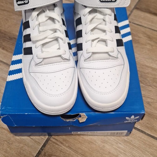 Adidas Forum Mid J new women's boots black and white