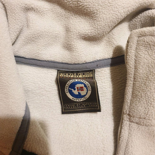 Φούτερ fleece Napapijri μεταχειρισμένο, μέγεθος Small, μπεζ