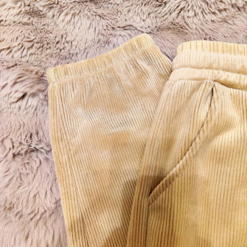 Corduroy women's pants new, beige, size L-XL