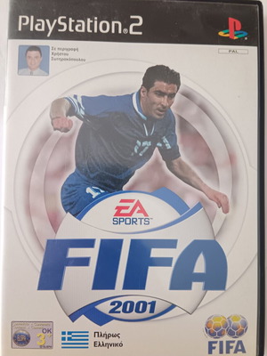 FIFA 2001 PS2 game, Greek edition with manual