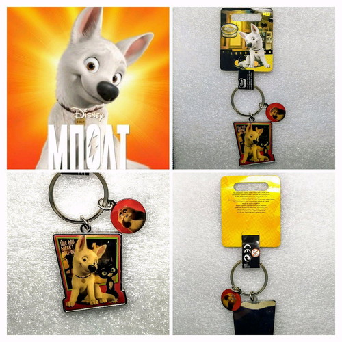 Bolt and Mittens Cat keychain Disney Store new, multicolor