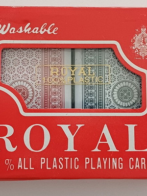 Vintage Royal Double Set Playing Cards 100% Plastic New
