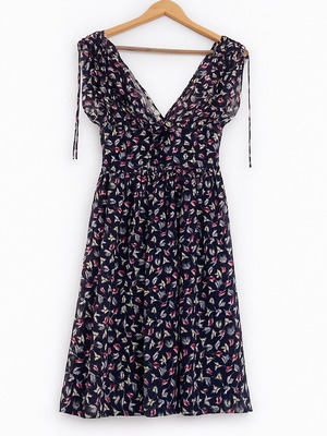 Airy dress with floral pattern ZARA