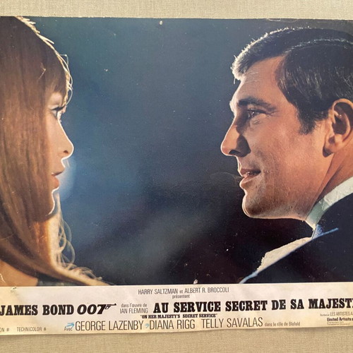 James Bond 007 On Her Majesty's Secret Service vintage French lobby card 1969