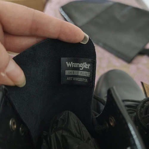 Wrangler men's boots new, size 42, black