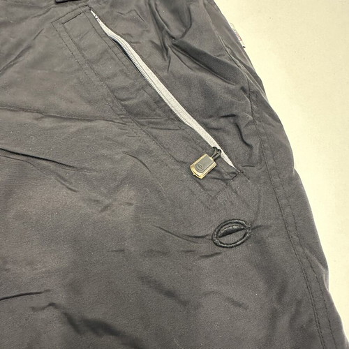 Etirel unisex ski pants, black, size Large, zipper pocket