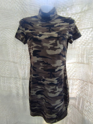 Shein T-shirt dress with turtleneck like new, size S