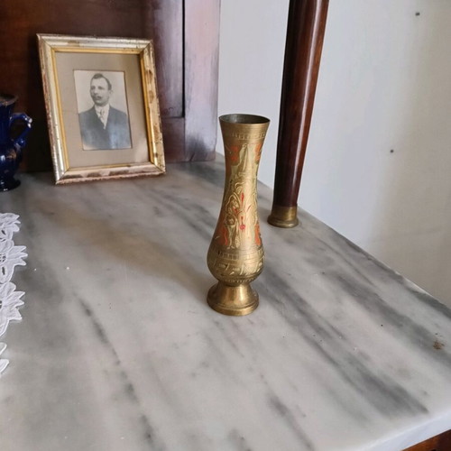 Engraved brass new, height 16 cm
