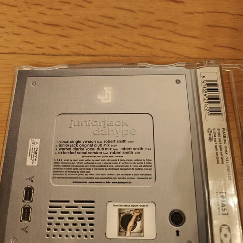 Junior Jack CD single like new, electronic