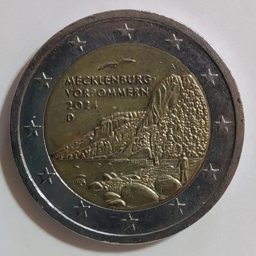 Commemorative 2 euro Germany 2024 Mecklenburg-Vorpommern used
