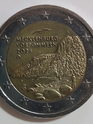 Commemorative 2 euro Germany 2024 Mecklenburg-Vorpommern used