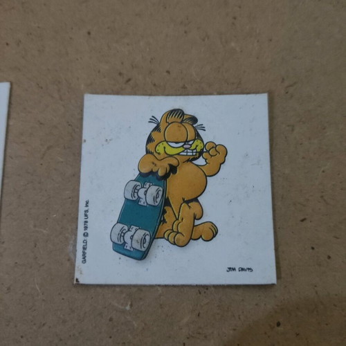 Garfield collectible ice cream cards used, pack
