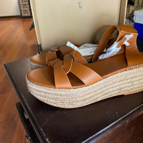 Zara leather sandals new, brown, size 41