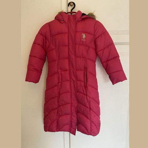 U.S. Polo Assn. girls' pink jacket 7-8 years like new