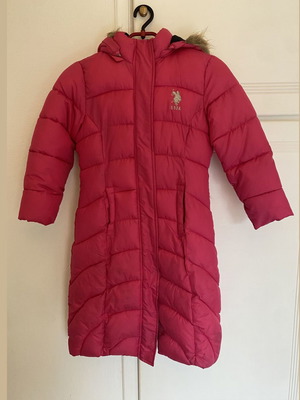 U.S. Polo Assn. girls' pink jacket 7-8 years like new